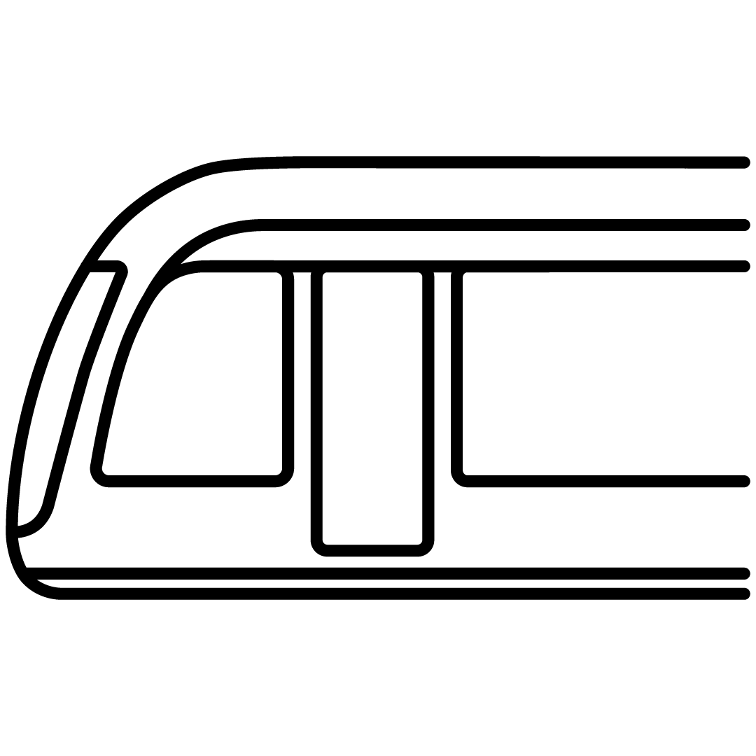 subway skytrain train transport railway vehicle