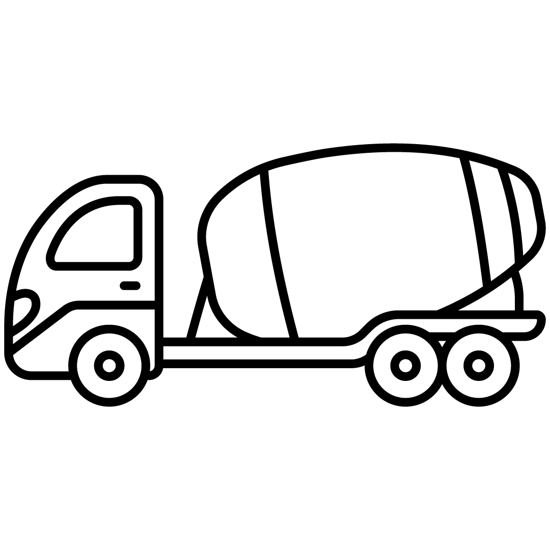 transport vehicle truck trailer cement mixer Construction